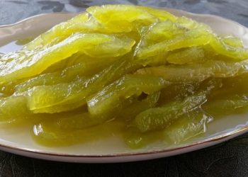 Γλυκό του κουταλιού πεπόνι σαν μπαστουνάκια