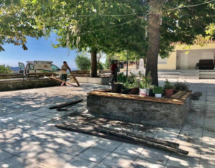 Εργασίες συντήρησης στο Λιόπρασο