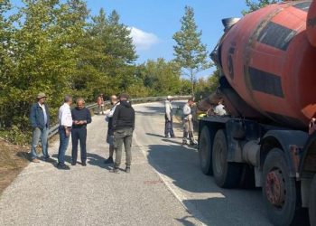 Τοίχος προστασίας από βραχοπτώσεις στο δρόμο Αμάραντος-Νεράιδα