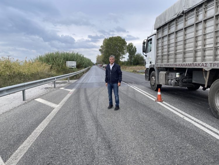 Το δρόμο Καρδίτσα -Τρίκαλα συντηρεί η Περιφέρεια