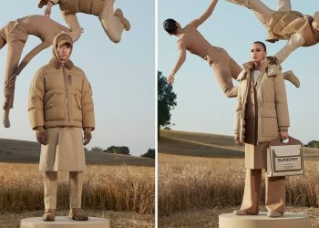 Μοντέλα του Burberry «πετούν» μέσα σε σταροχώραφα