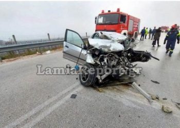 Φοβερό τροχαίο με τρεις νεκρούς στην περιοχή του Δομοκού (φωτο – βίντεο)