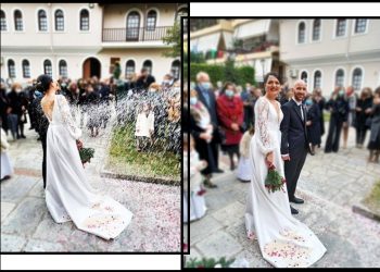 Με τα ιερά δεσμα του γάμου ένωσαν τις ζωές τους η Νικολέττα Λάμπρου κι ο Παντελής Νούσιας