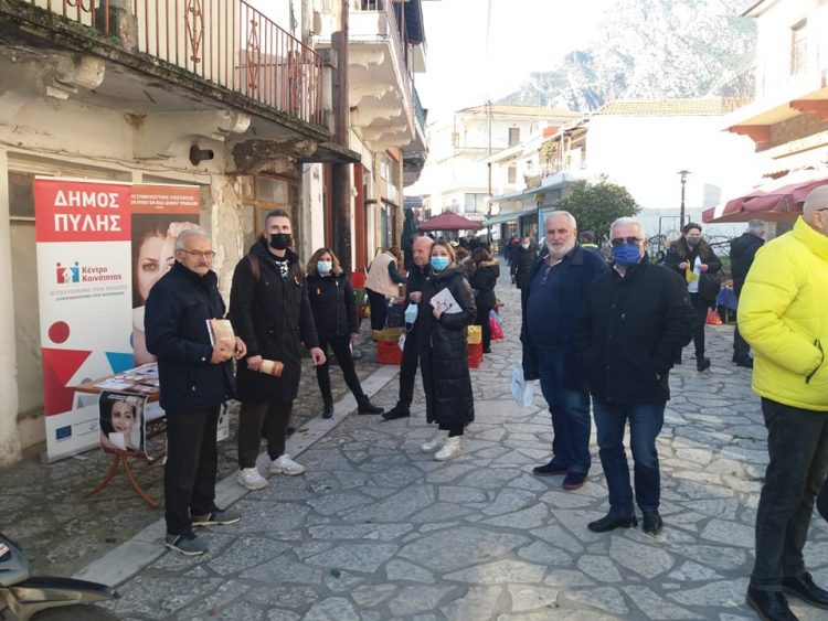 Αντιπροσωπεία της ΝΕ του ΣΥΡΙΖΑ ΠΣ Τρικάλων βρέθηκε στις λαϊκές αγορές Οιχαλίας και Πύλης