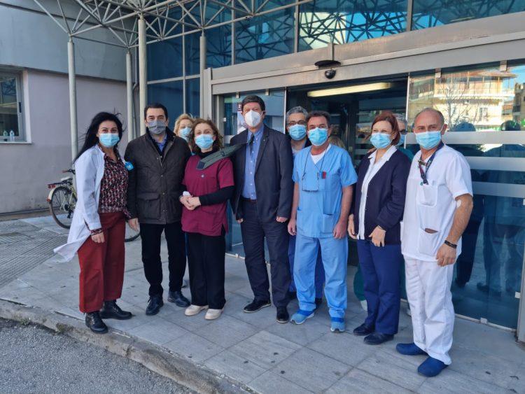 Επίσκεψη του Υπουργού Ενέργειας στο Νοσοκομείο Τρικάλων