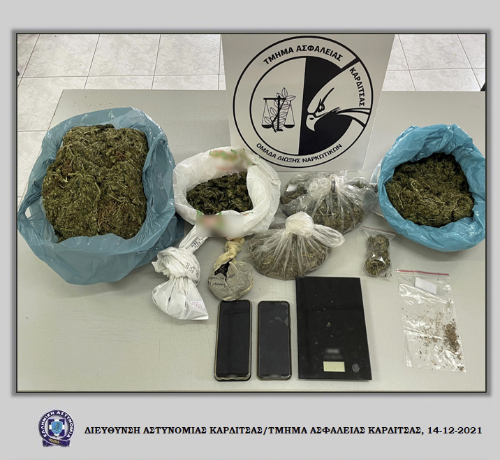 Συλλήψεις για κάνναβη στην Καρδίτσα