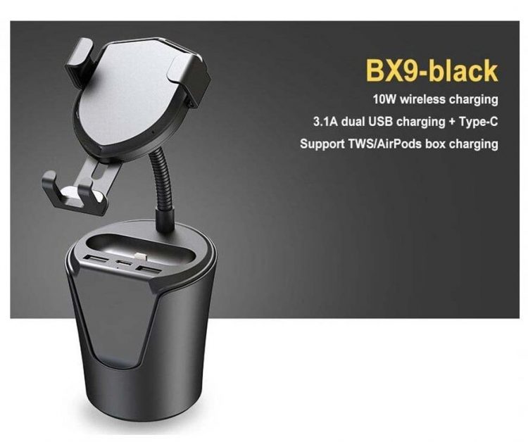 Ασύρματος φορτιστής αυτοκινήτου – BX9 – 10W-ΤΙΜΗ 16,90 !!!