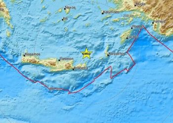 Σεισμός τώρα στην Κρήτη – Κοντά στη Σητεία το επίκεντρο (pics)