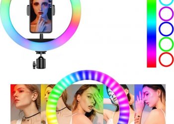 RGB Ring Light Led 30cm , 3200-5600K με Τρίποδο Δαπέδου και Βάση για Κινητό-ΤΙΜΗ 22,90 ..!!!!