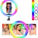 RGB Ring Light Led 30cm , 3200-5600K με Τρίποδο Δαπέδου και Βάση για Κινητό-ΤΙΜΗ 22,90 ..!!!!
