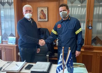 Συνάντηση του Δημάρχου Δήμου Μετεώρων με τον νέο Διοικητή της Π.Υ. Καλαμπάκας