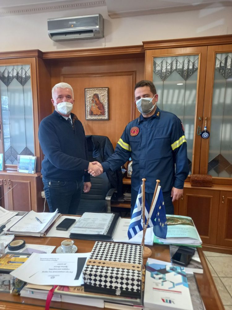 Συνάντηση του Δημάρχου Δήμου Μετεώρων με τον νέο Διοικητή της Π.Υ. Καλαμπάκας