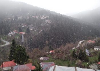 Μ. Εβδομάδα με χιόνια στα ορεινά των Τρικάλων