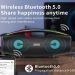 Ασύρματο Ηχείο Bluetooth ΒΚΚ- B100 Με Μικρόφωνο Καραόκε, 20W-ΤΙΜΗ e-shop 37,90 € ..!!!