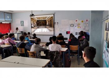 Μαθητές/τριες του 5ου Γυμνασίου περιηγήθηκαν εικονικά στο κτίριο της Βουλής