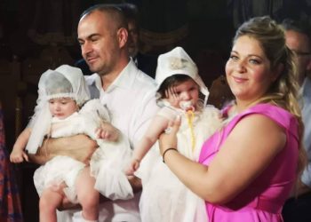 Διπλή χαρά για την οικογένεια του επιχειρηματία Νικολάου Ντάλα και της Νικολέτας Τσανάκα-Βάφτισαν τις δίδυμες κόρες τους