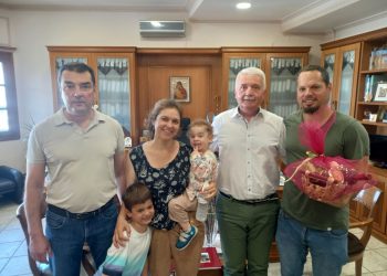 Τον Δήμαρχο Μετεώρων επισκέφθηκε η ανιψιά του Dietrich Hasse