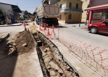 Αρχαιολογικά ευρήματα εντοπίστηκαν στη διάρκεια εργασιών της ΔΕΥΑΤ στο κέντρο των Τρικάλων