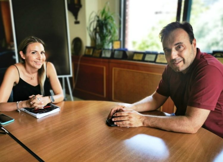 Στον Δήμαρχο Τρικκαίων η νέα πρόεδρος του ΕΕΣ Τρικάλων
