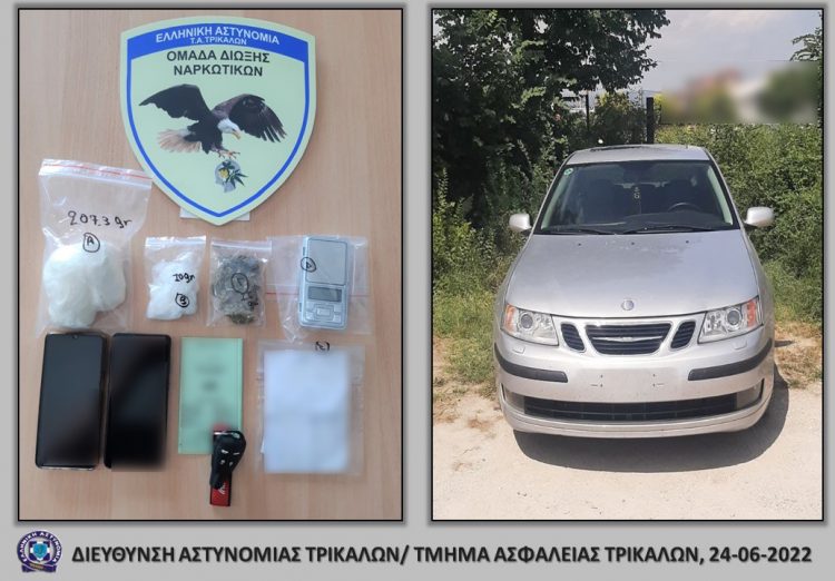 Ζευγάρι Τρικαλινών συνελήφθη με ποσότητα κοκαΐνης