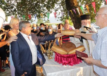Στους Γόμφους για την εορτή της Αγίας Παρασκευής ο Δημάρχος Πύλης