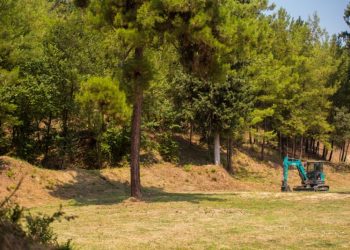 Εργασίες πυροπροστασίας στο άλσος του Προφήτη Ηλία