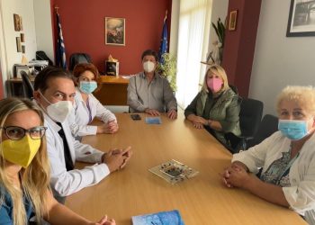 Επίσκεψη στο Νοσοκομείο της υποψήφιας προέδρου στον Ιατρικό σύλλογο Τρικάλων
