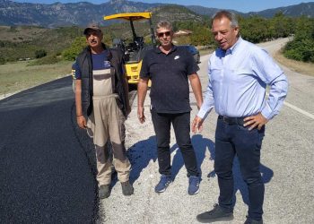 Ασφαλτόστρωση στο δρόμο από Μεγάρχη προς Ουρανό