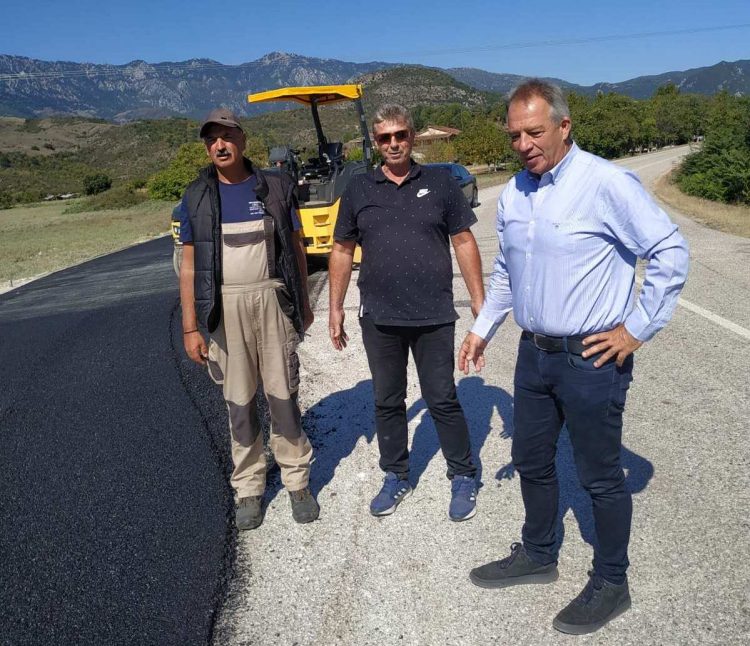 Ασφαλτόστρωση στο δρόμο από Μεγάρχη προς Ουρανό