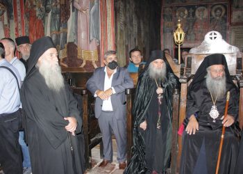 Tελέστηκε μέγας Εσπερινός στον ΙΝ Αγίου Βησσαρίωνα