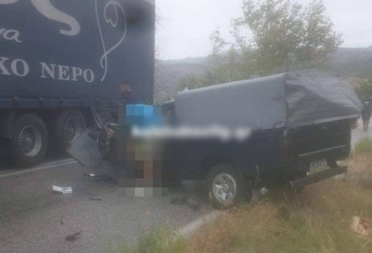 Καλαμπάκα: Σύγκρουση αγροτικού με φορτηγό κοντά στην Μ. Κερασιά