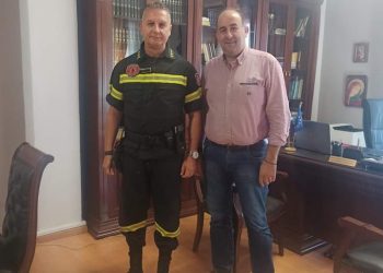 Επίσκεψη του Διοικητή της Π.Υ. Τρικάλων στον Διευθυντή  ΔΕ Τρικάλων