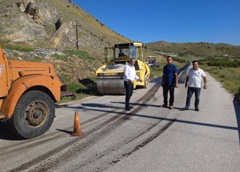 Ασφαλτόστρωση στο παράπλευρο δίκτυο της ε.ο. Τρικάλων – Λάρισας