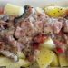 Πατατοσαλάτα με ροκφόρ και κρασί