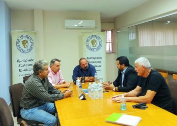 Τον εμπορικό σύλλογο Τρικάλων επισκέφθηκε ο Δήμαρχος Ύψωνα Λεμεσού