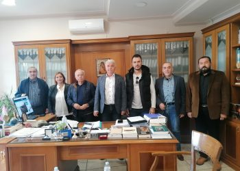 Επίσκεψη του νέου Δ.Σ συνιδιοκτητών Κορομηλιάς στον Δήμαρχο Μετεώρων