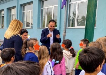 Πινελιές, χρώματα και λύσεις σε υποδομές σχολείων από τον Δ. Τρικκαίων στο Μεγαλοχώρι