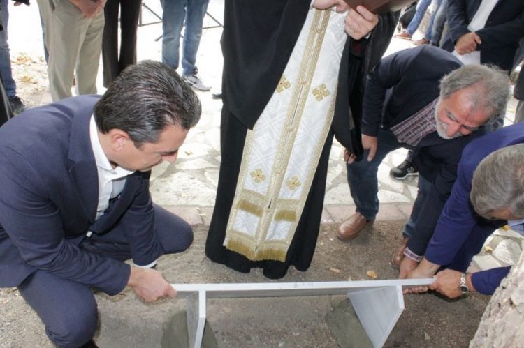 Κ. Σκρέκας και Κ. Μαράβας θεμελείωσαν την πλατεία Πύλης