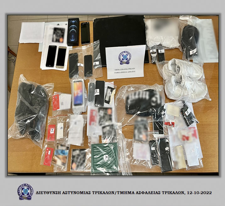 Εξαρθρώθηκε σπείρα που είχει διαπράξει 26 κλοπές, σε οικίες και δικηγορικό γραφείο, σε Τρίκαλα, Καρδίτσα και Βόλο με λία 578.250 ευρώ και 1.600- δολάρια
