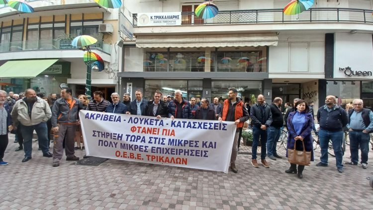 Μεγάλη απεργιακή κινητοποίηση στα Τρίκαλα (foto-video)