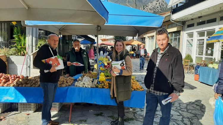 Κλιμάκιο του ΣΥΡΙΖΑ-ΠΣ Τρικάλων στη λαϊκή αγορά της Πύλης