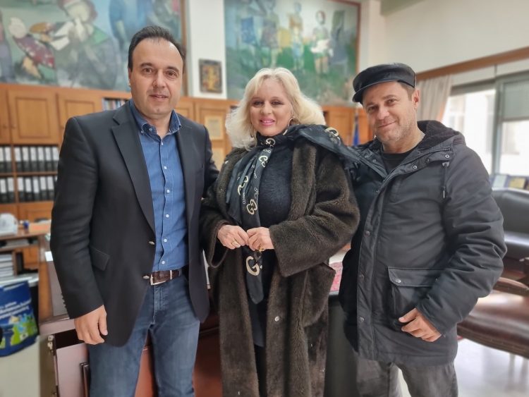Επίσκεψη Εύης Καραγιάννη στον Δήμαρχο Τρικκαίων  Δημήτρη Παπαστεργίου