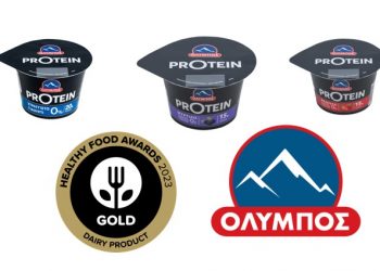 Χρυσό βραβείο στα Healthy Food Awards για τα γιαούρτια ΟΛΥΜΠΟΣ PROTEIN