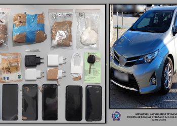 Με κοκαΐνη και κάνναβη συνελήφθησαν στο αυτοκίνητο που επέβαιναν δύο Τρικαλινοί