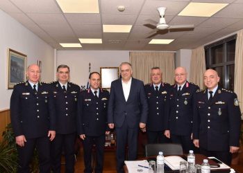 Επίσκεψη του Υπουργού Προστασίας του Πολίτη στη Γενική Περιφερειακή Αστυνομική Διεύθυνση Θεσσαλίας
