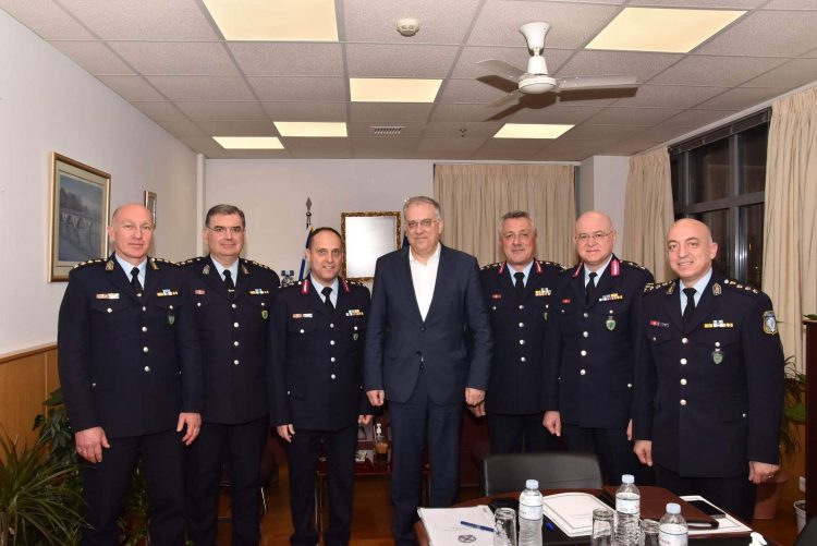 Επίσκεψη του Υπουργού Προστασίας του Πολίτη στη Γενική Περιφερειακή Αστυνομική Διεύθυνση Θεσσαλίας