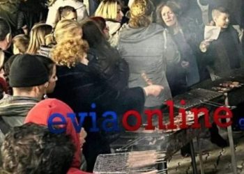 Εύβοια: Χαμός για δωρεάν σουβλάκια – Συλλήψεις και συγκρούσεις