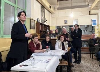Στη Γιάννουλη-Λάρισας με συγχωριανούς της η Μαρίνα Κοντοτόλη