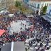 Εκατοντάδες Τρικαλινοί στη συγκέντρωση διαμαρτυρίας για το πολύνεκρο δυστύχημα στα Τέμπη