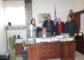 Υπογραφή σύμβασης έργου «ΣΥΝΤΗΡΗΣΗ ΥΠΟΔΟΜΩΝ ΣΤΗΝ Δ.Ε. ΠΙΑΛΕΙΩΝ»